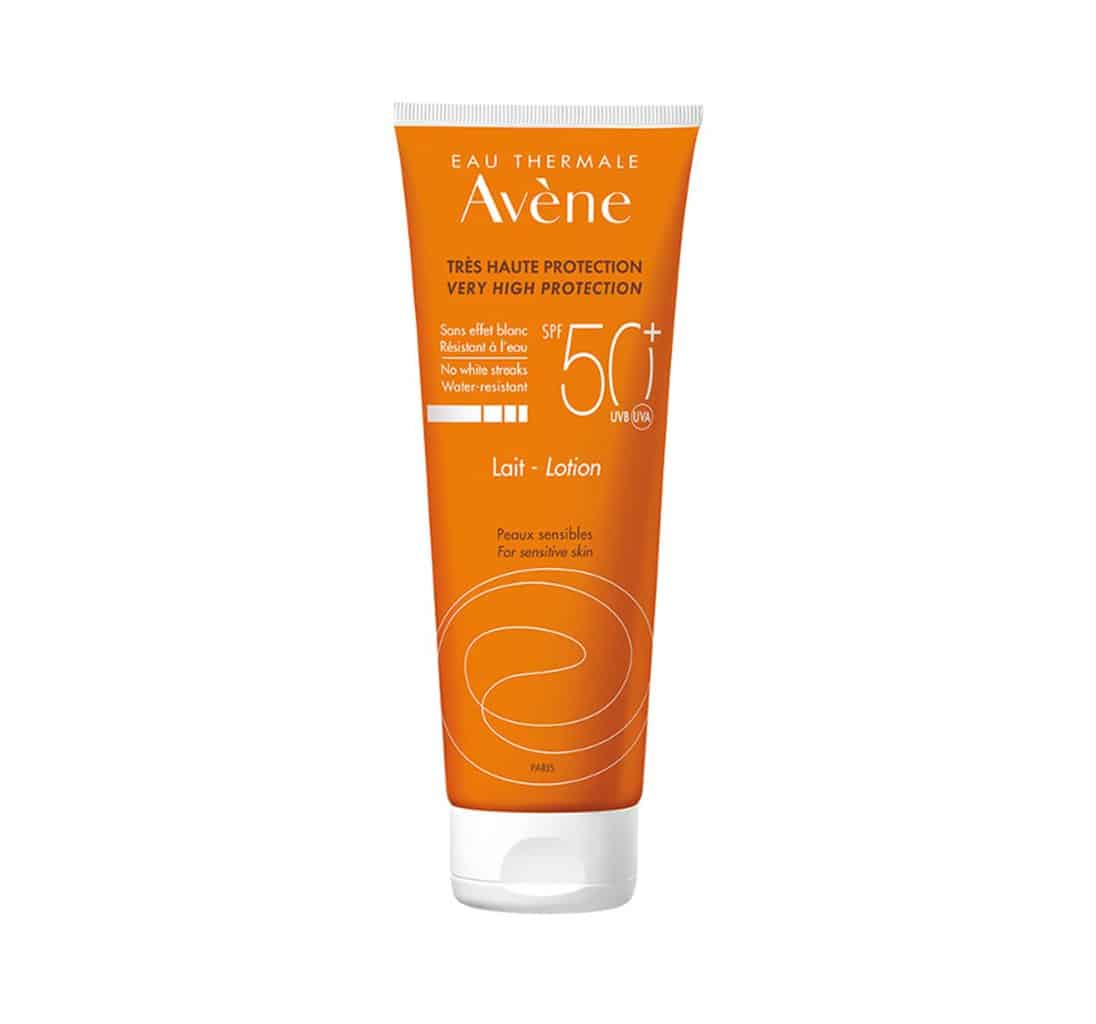 Avene Lait SPF50+ Sensitive Skin Face And Body Sunscreen 250ml