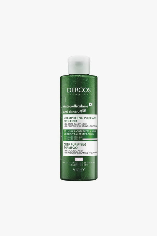 DERCOS ANTI DAΝDRUFF K DEEP PURIFYING SHAMPOO-ADHERENT DANDRUFF AND SEBUM