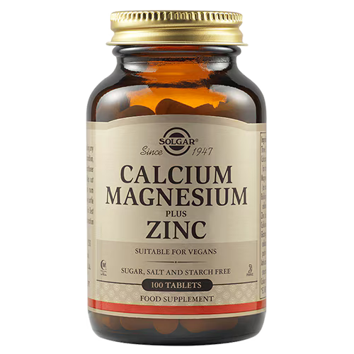 Solgar Calcium Magnesium Plus Zinc Tablets