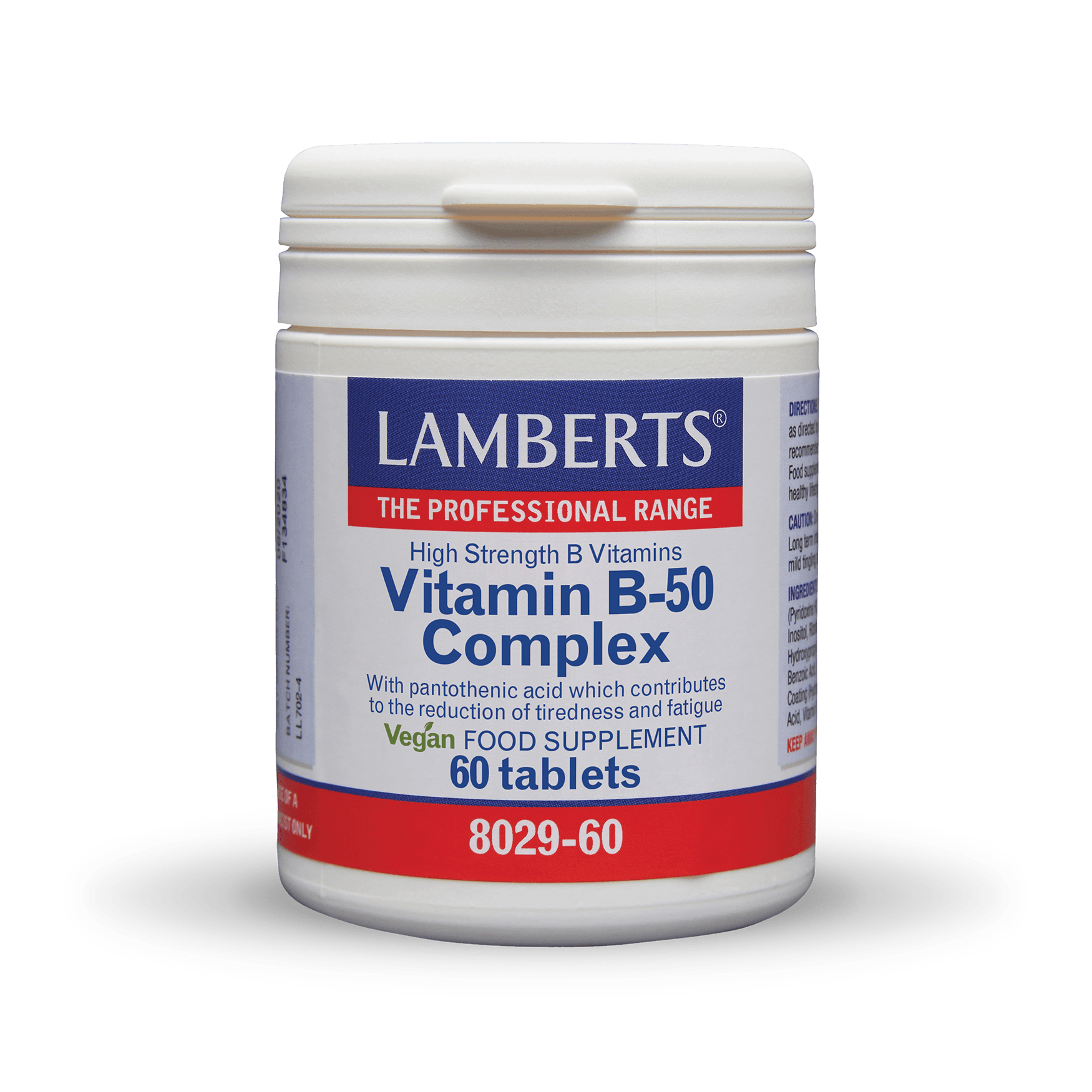 Lamberts Vitamin B-50 Complex 60 Tablets - MARILENA SANTIPHARMACY