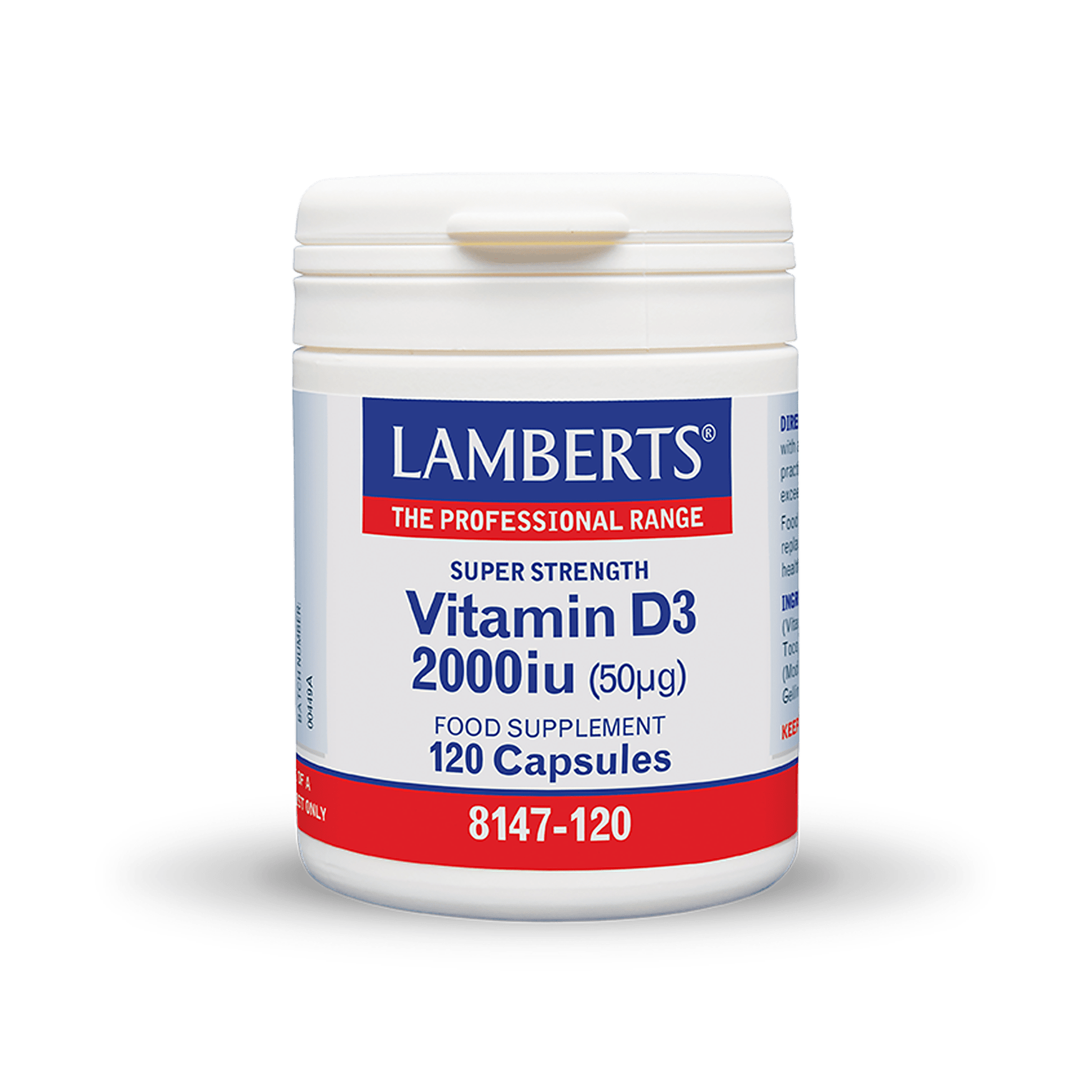 Lamberts Vitamin D3 2000 IU 120 Capsules - MARILENA SANTIPHARMACY