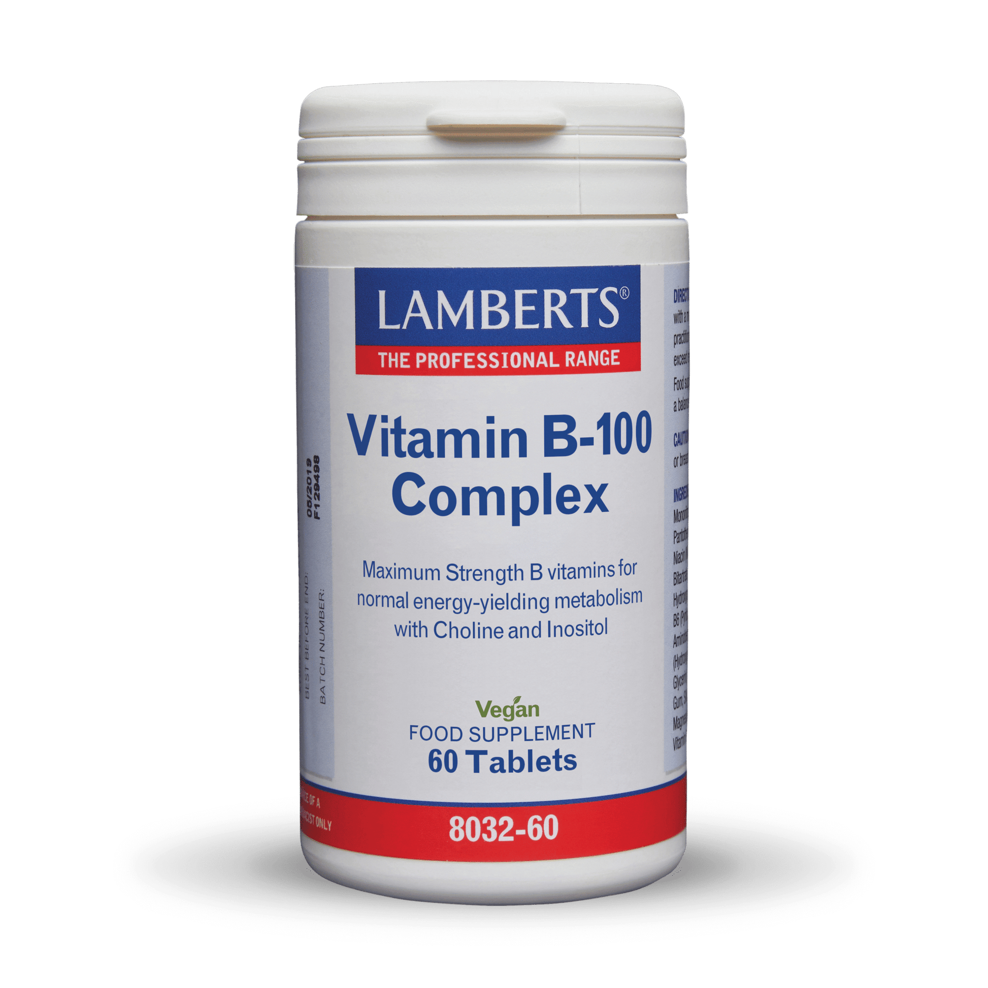 Lamberts Vitamin B-100 Complex 60 Tablets