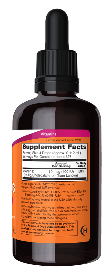 NOW® Liquid Vitamin D-3 1