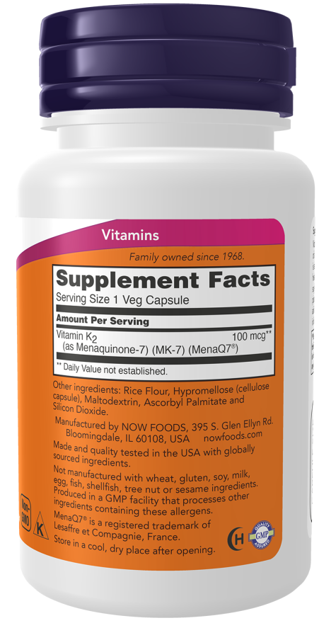 NOW MK-7 Vitamin K-2 100 mcg  1