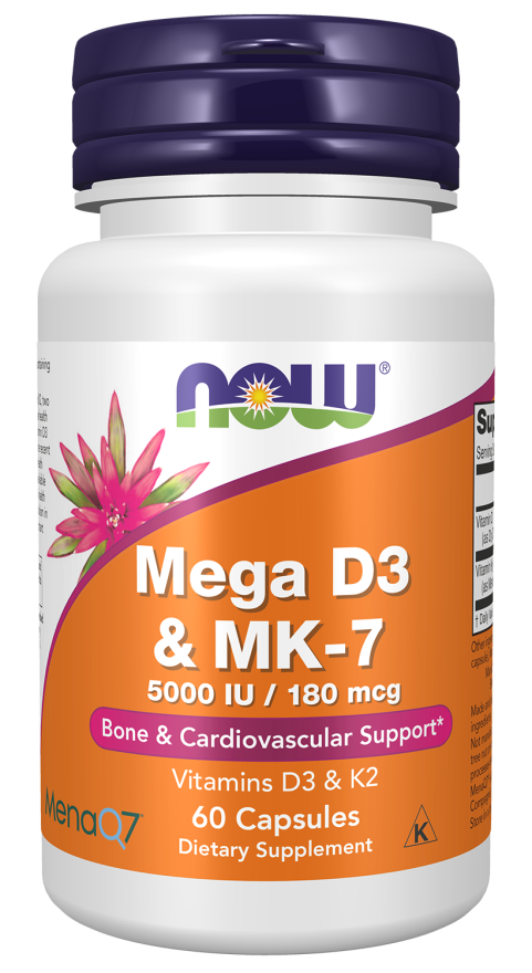 NOW® Mega D-3 & MK-7