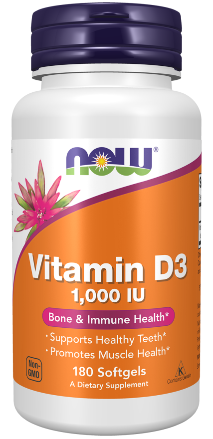 NOW® Vitamin D-3 1,000 IU