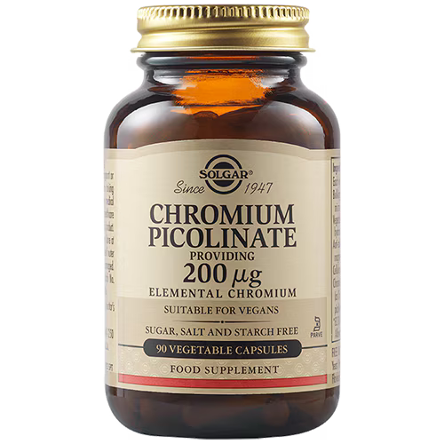 Solgar® Chromium Picolinate 200 mcg Vegetable Capsules