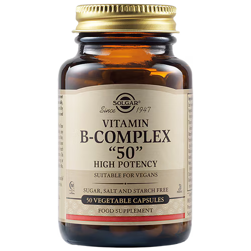 Solgar Formula B-Complex "50" Vegetable Capsules – 50 Capsules