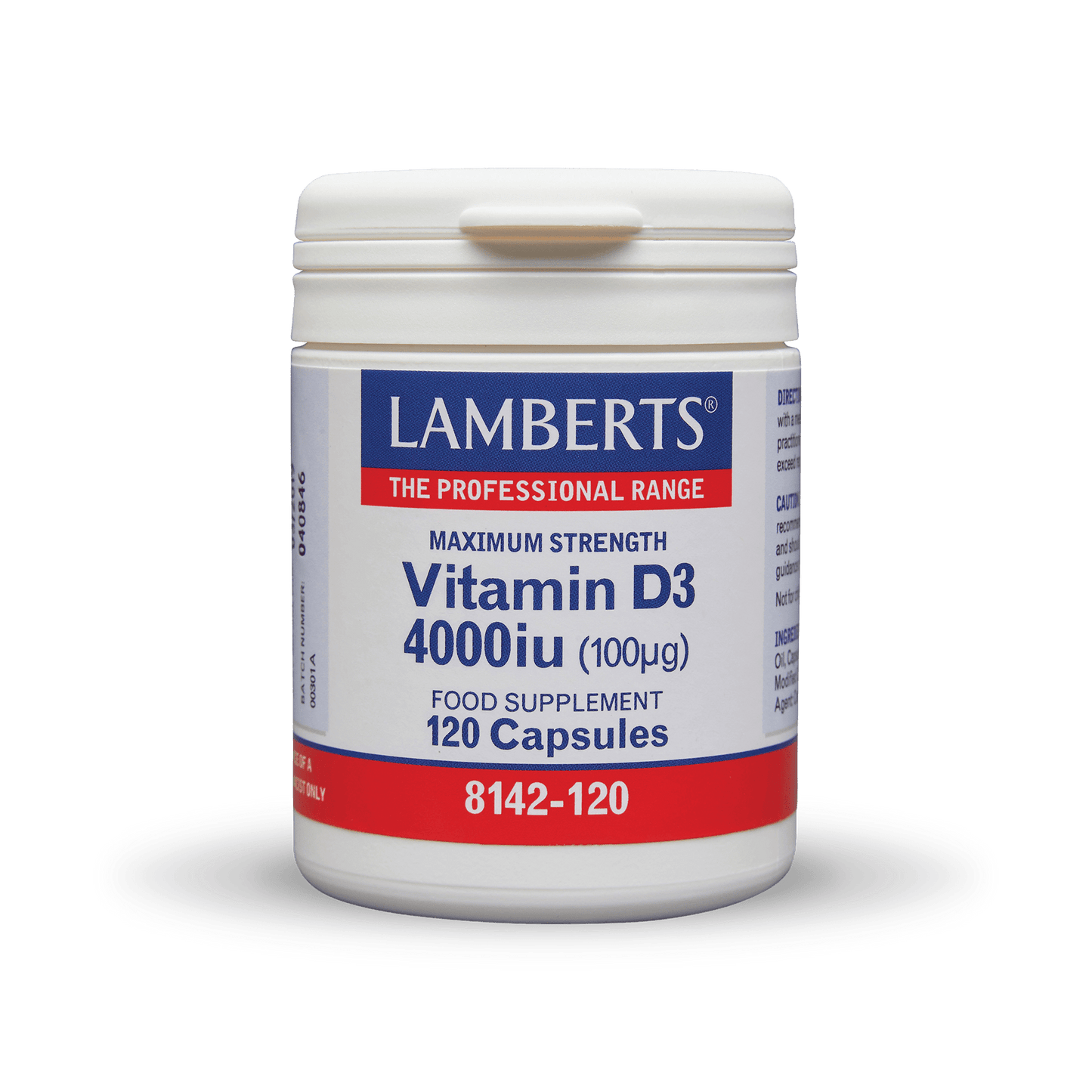 Lamberts Vitamin D3 4000iu (100μg) – 120 Capsules