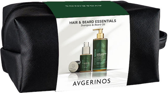 Avgerinos Men Hair & Beard Shampoo/Oil Gift Box