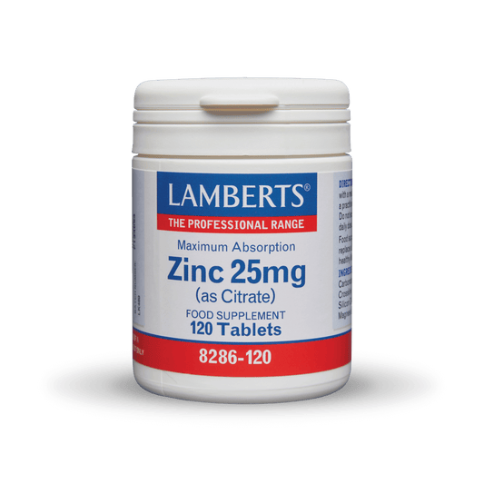 Lamberts Zinc 25mg (as Citrate) 120 Tablets - MARILENA SANTIPHARMACY
